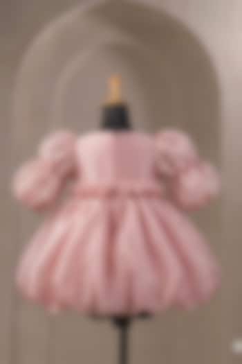 Onion Pink Organza Dress For Girls by Casa Ninos at Pernia's Pop Up Shop