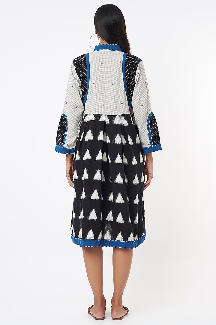 Black Ikat Printed Summer Dress by THE WOVEN LAB at Pernia's Pop Up Shop