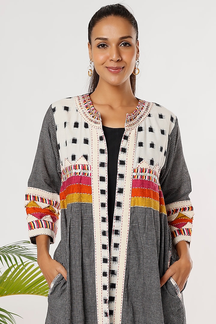 Multi-Colored Cotton Jacket by THE WOVEN LAB at Pernia's Pop Up Shop