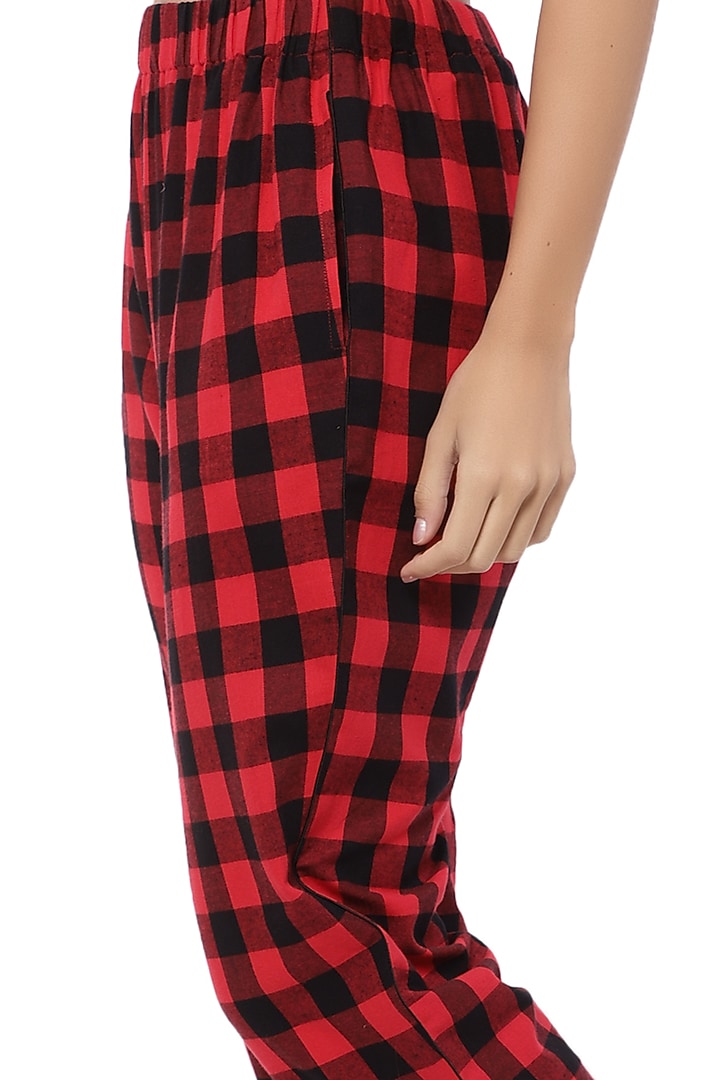 Red Cotton Night Suit by CatNap at Pernia's Pop Up Shop