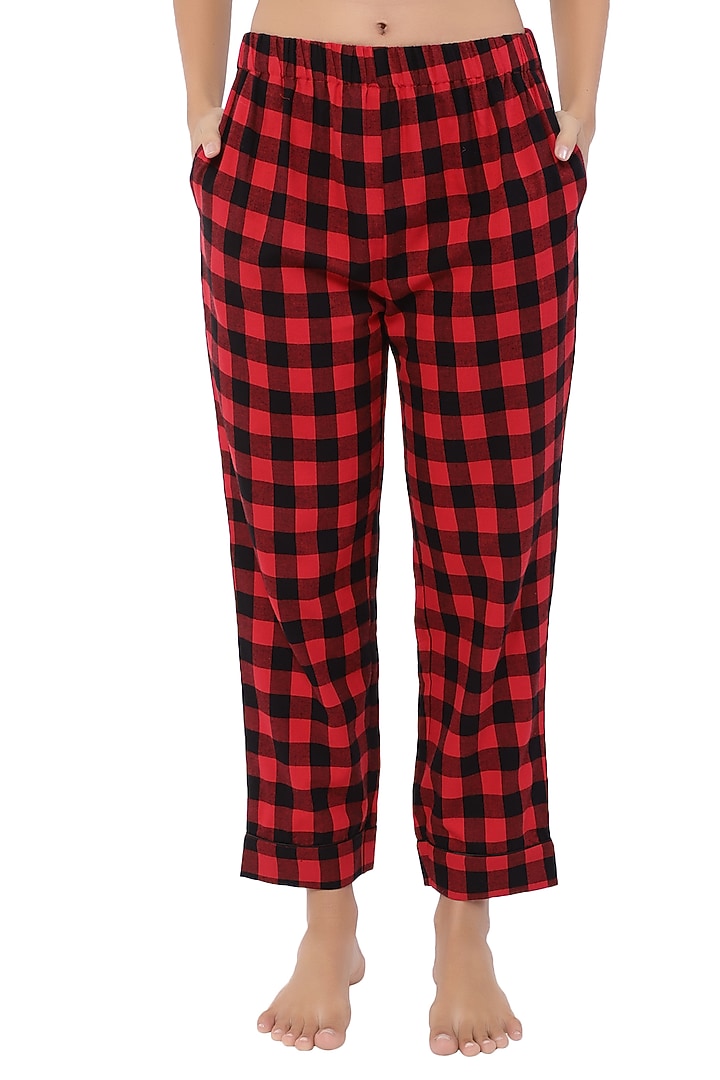 Red Cotton Night Suit by CatNap at Pernia's Pop Up Shop