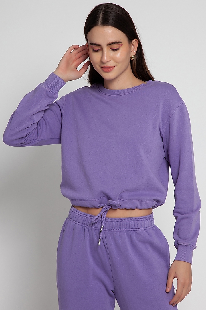 Violet Cotton Jogger Set by CAVA Athleisure at Pernia's Pop Up Shop
