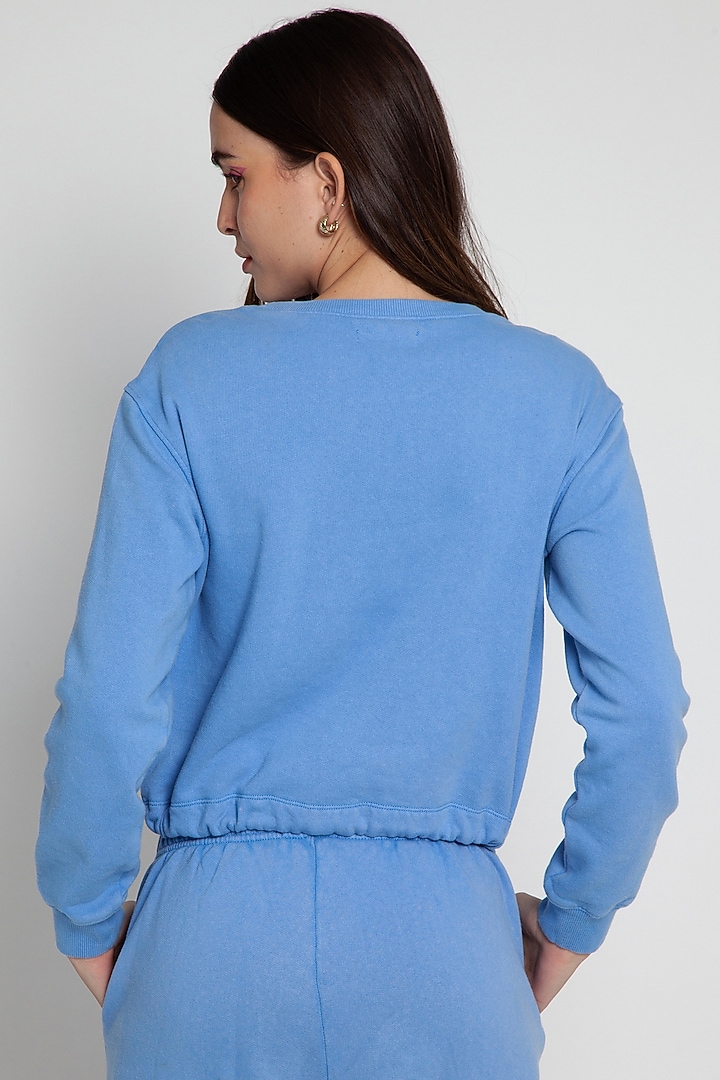 Blue Cotton Jogger Set by CAVA Athleisure at Pernia's Pop Up Shop