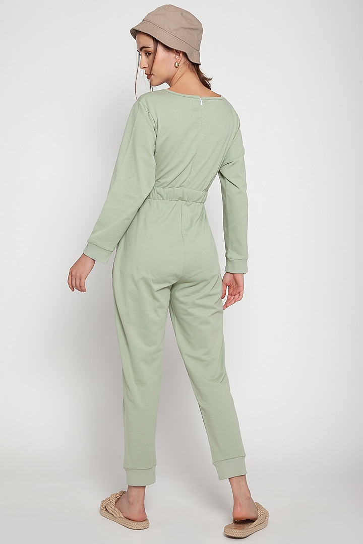 Desert Sage Cotton Jumpsuit by CAVA Athleisure at Pernia's Pop Up Shop