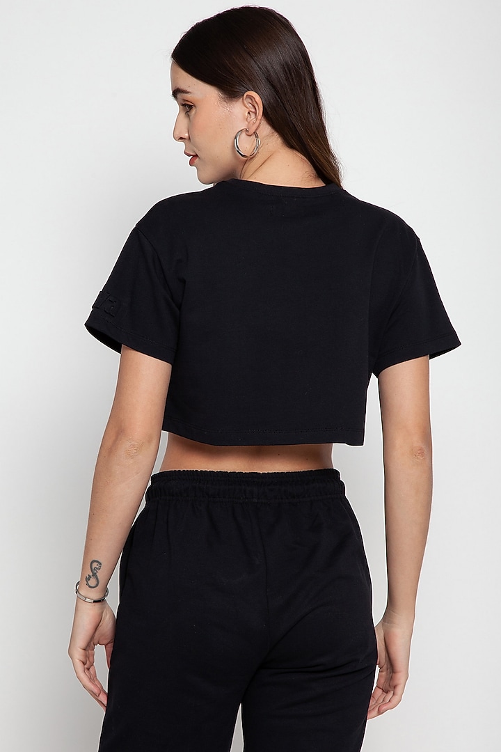 Black Cotton Jogger Set by CAVA Athleisure at Pernia's Pop Up Shop