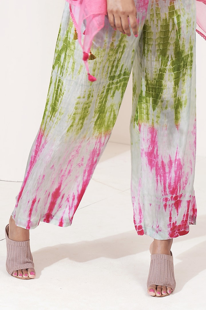 Mint Embroidered Pant Set by Capisvirleo at Pernia's Pop Up Shop