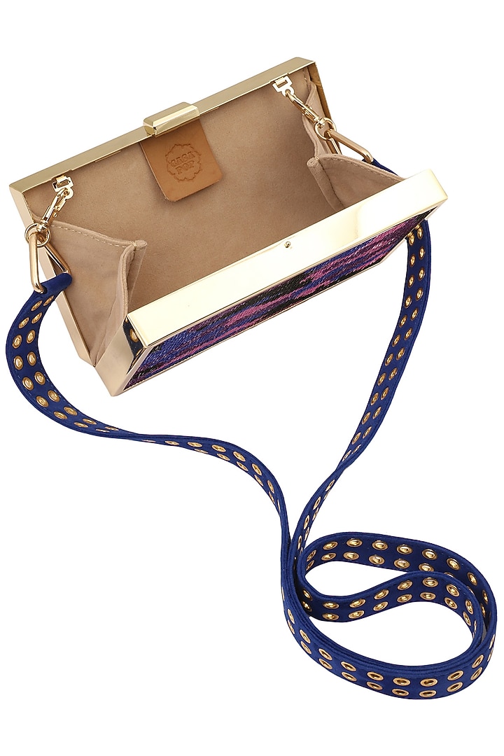RASEEL AT CASAPOP presents Purple ombre sequins work clutch available only at Pernia's Pop Up Shop.