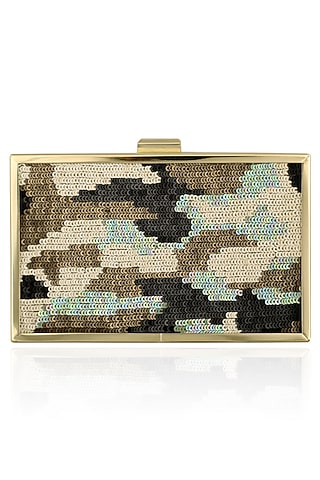 Beige Sequins Work Clutch by RASEEL AT CASAPOP
