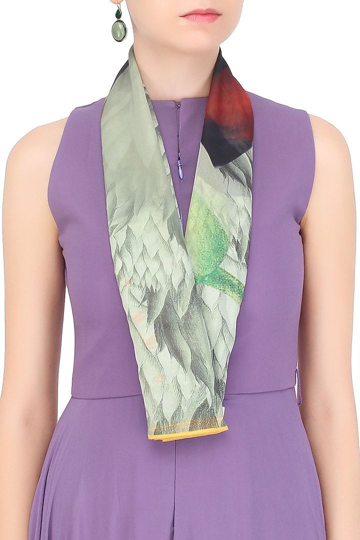 RASEEL AT CASAPOP presents Multicolor return to paradise scarf available only at Pernia's Pop Up Shop.