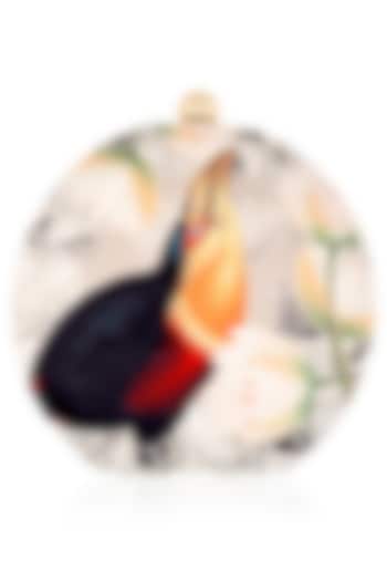 RASEEL AT CASAPOP presents Multicolor return to paradise Round Box Clutch available only at Pernia's Pop Up Shop.