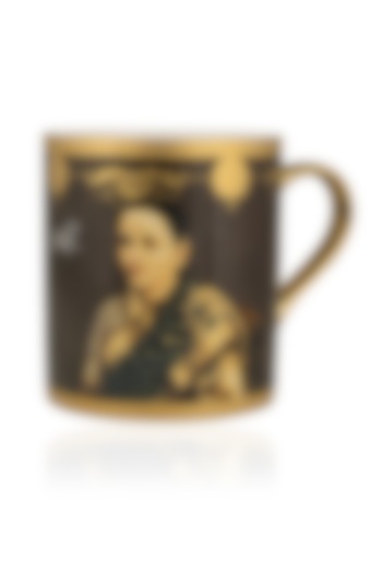 RASEEL AT CASAPOP presents Brown gold sarkar raj rani mug available only at Pernia's Pop Up Shop.