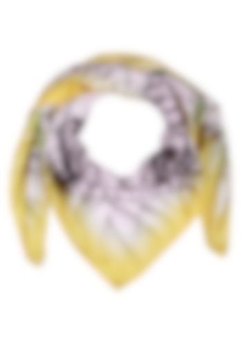 Yellow and Green Return To Paraside Scarf by RASEEL AT CASAPOP
