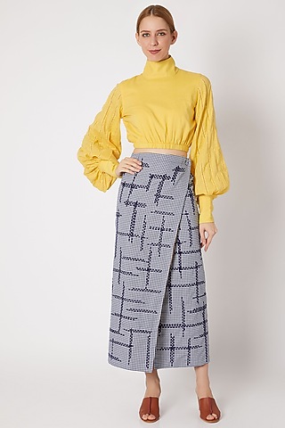 Canary Yellow High Neck Top by Chambray & Co.