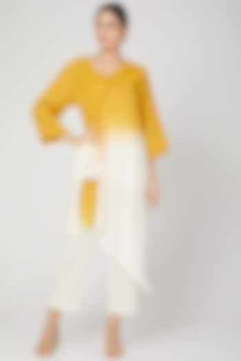 Yellow & White Ombre Tunic With Pants by Chambray & Co. at Pernia's Pop Up Shop