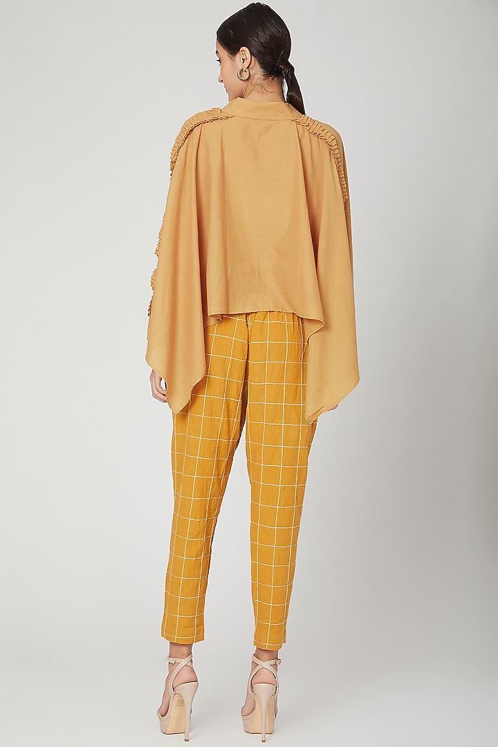 Mustard Oversized Shirt With Pants by Chambray & Co. at Pernia's Pop Up Shop