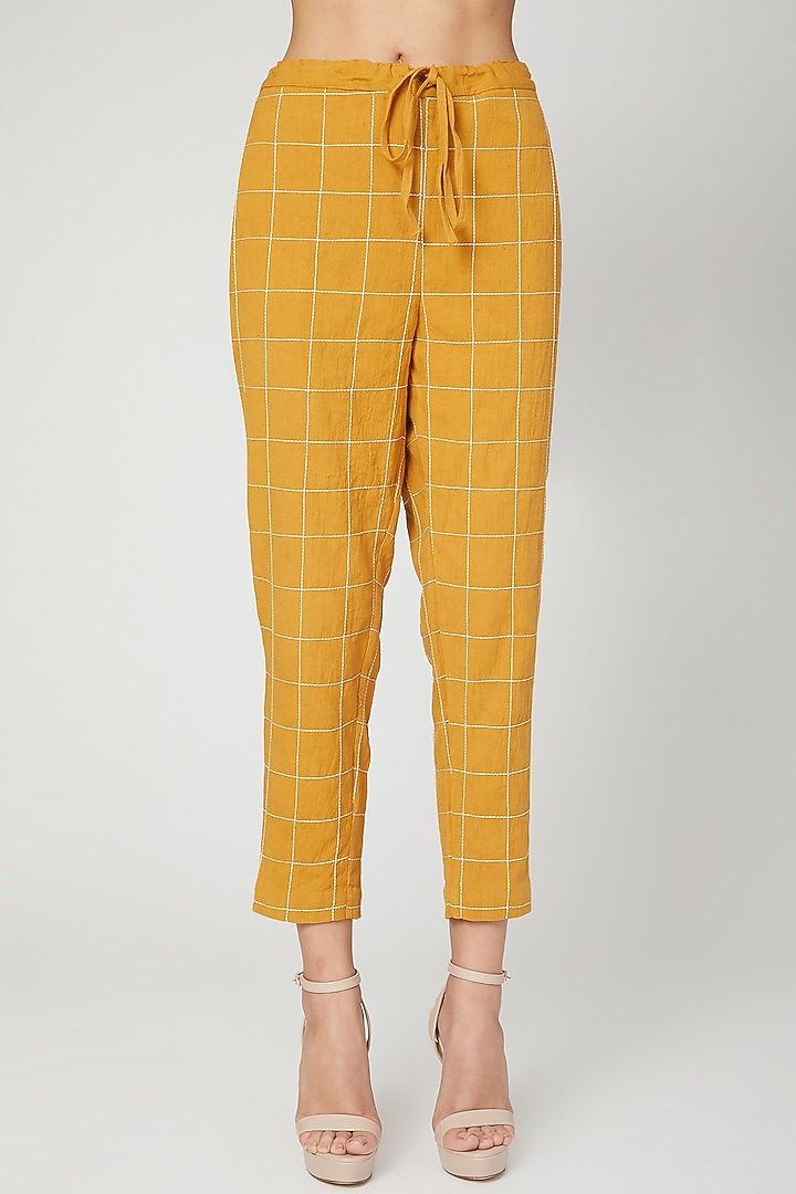 Mustard Oversized Shirt With Pants by Chambray & Co. at Pernia's Pop Up Shop