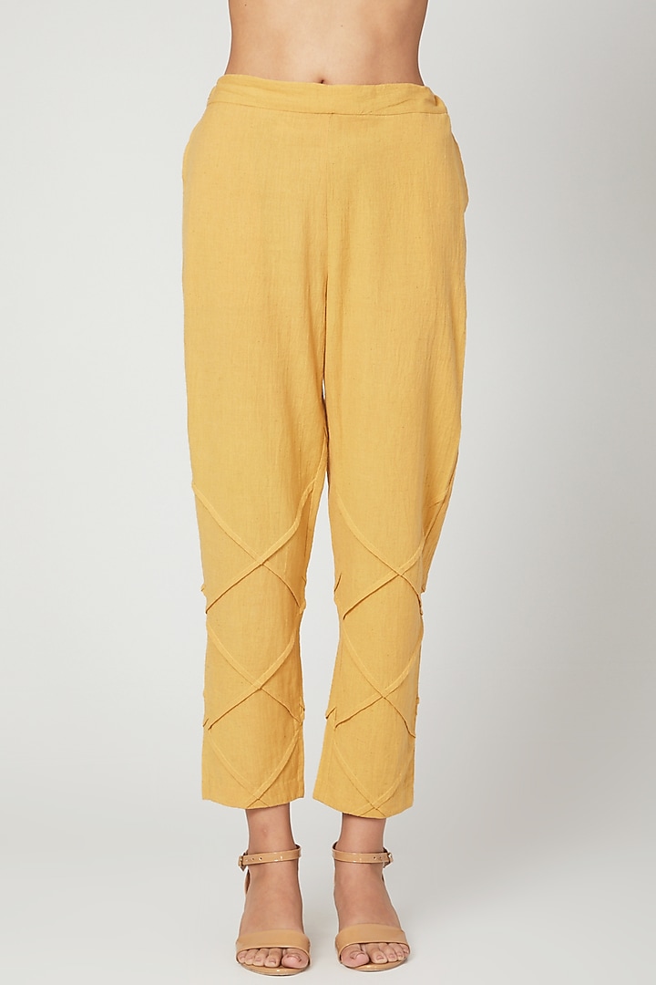 Mustard Shirt With Pants by Chambray & Co. at Pernia's Pop Up Shop