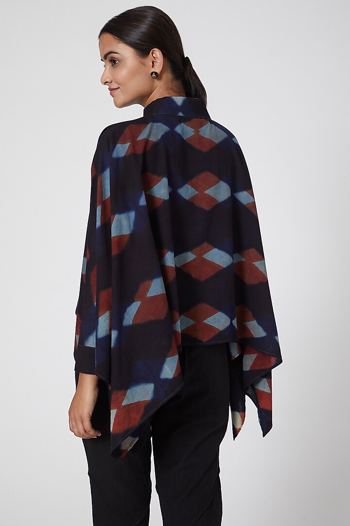 Black Printed Free Fall Shirt For Girls by Chambray - Kids at Pernia's Pop Up Shop