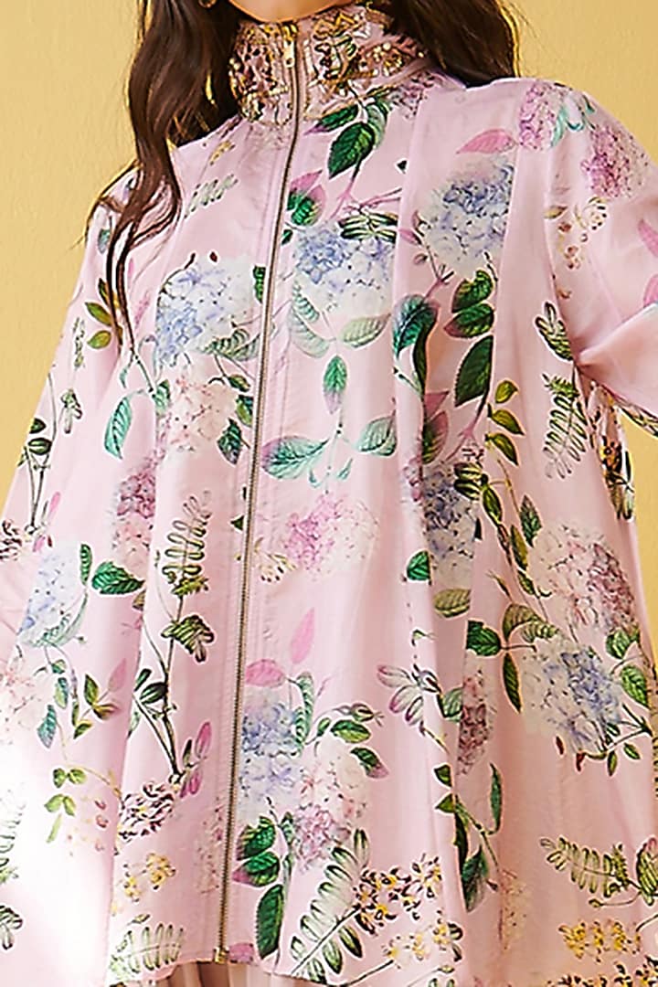 Lilac Printed Shirt by Chique Clothing at Pernia's Pop Up Shop