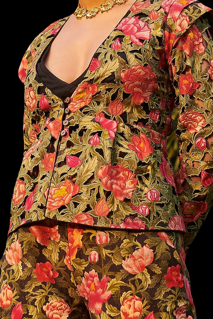 Multi Colored Printed Jumpsuit by Chandrima at Pernia's Pop Up Shop