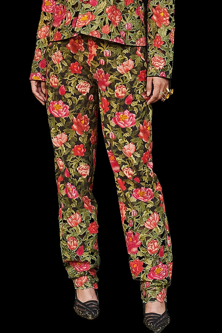 Multi Colored Printed Pants by Chandrima at Pernia's Pop Up Shop