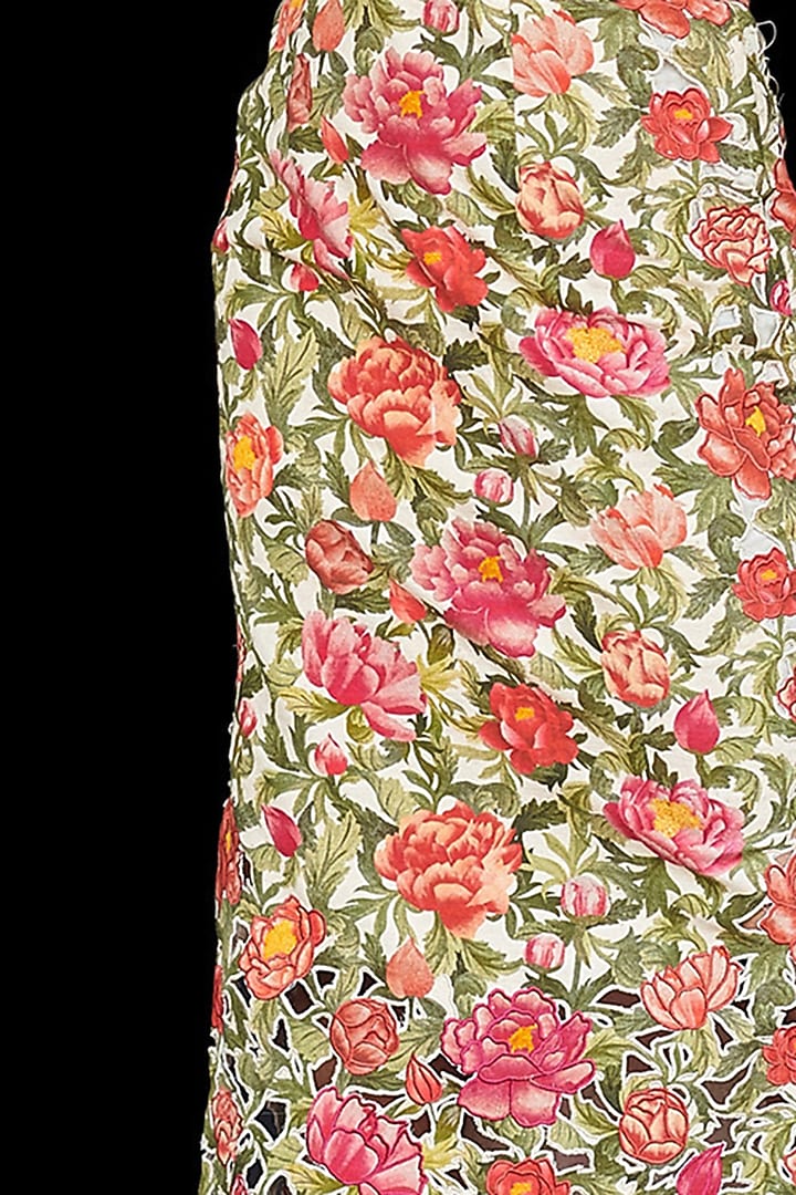 Multi Colored Printed Skirt by Chandrima at Pernia's Pop Up Shop