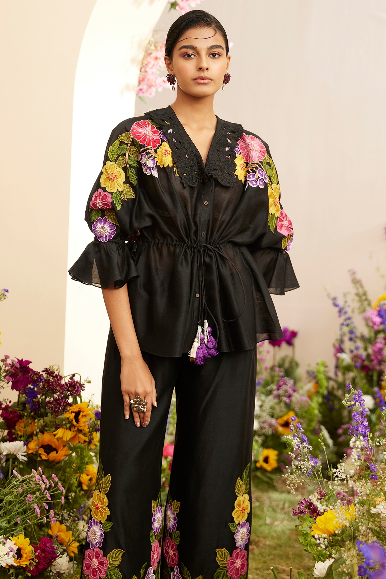 Black shop kimono shirt