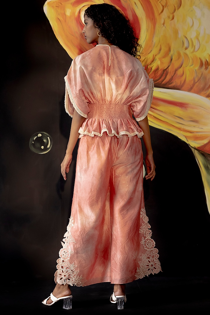 Old Rose Chanderi Top by Chandrima at Pernia's Pop Up Shop