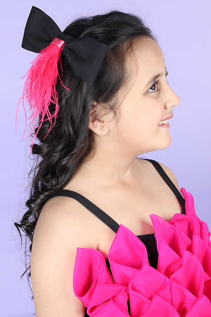Black Imported Crepe Embellished Jumpsuit For Girls by The Little celebs at Pernia's Pop Up Shop