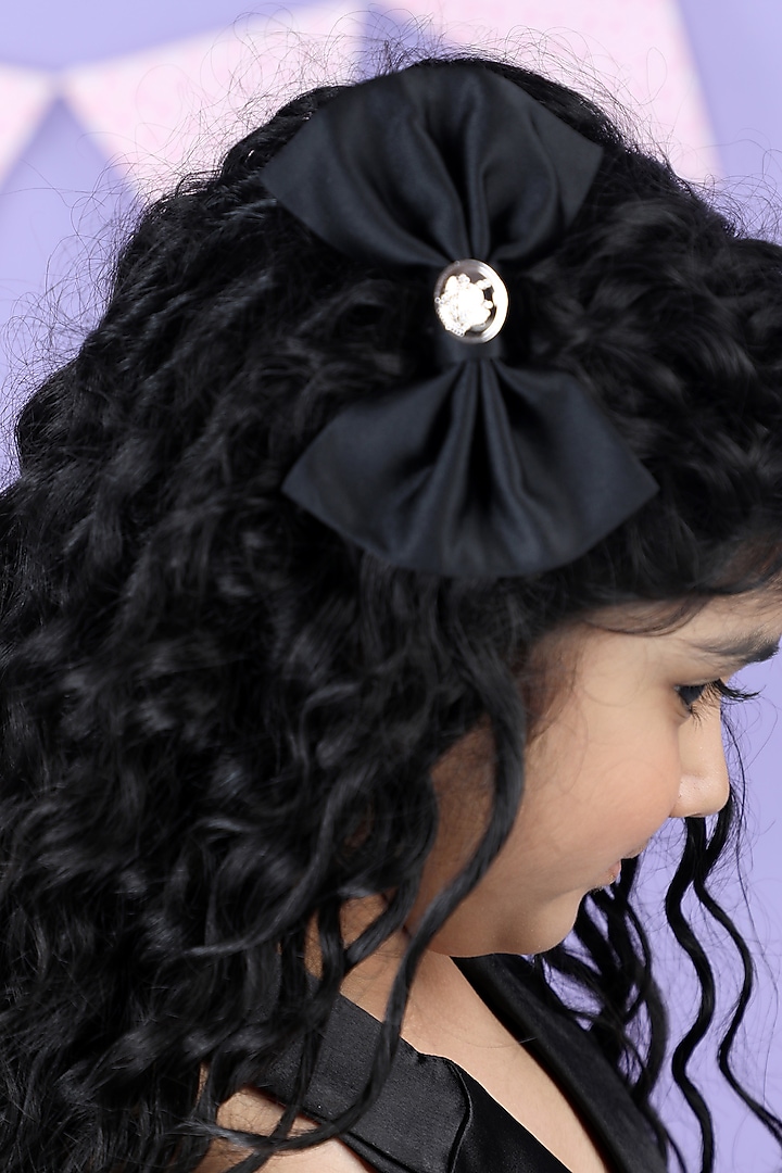 Black Imported Crepe Coat Dress For Girls by The Little celebs at Pernia's Pop Up Shop
