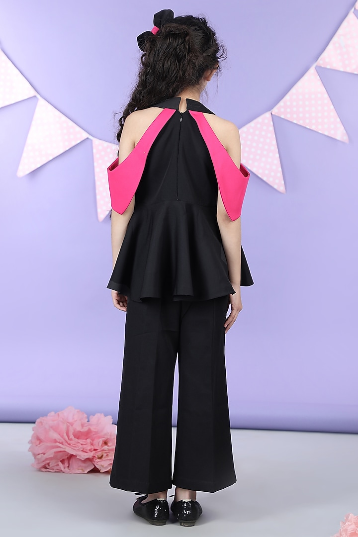 Black Imported Crepe Co-Ord Set For Girls by The Little celebs at Pernia's Pop Up Shop