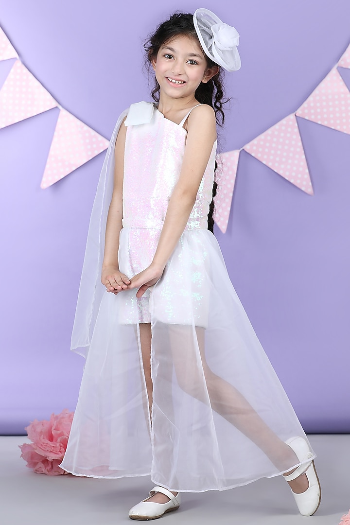 Rainbow Net Jumpsuit For Girls by The Little celebs