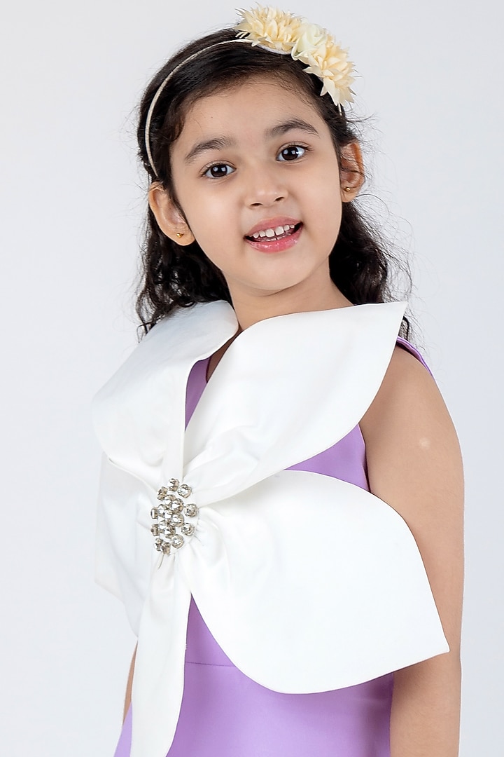 Lilac A-Line Dress For Girls by The Little celebs at Pernia's Pop Up Shop