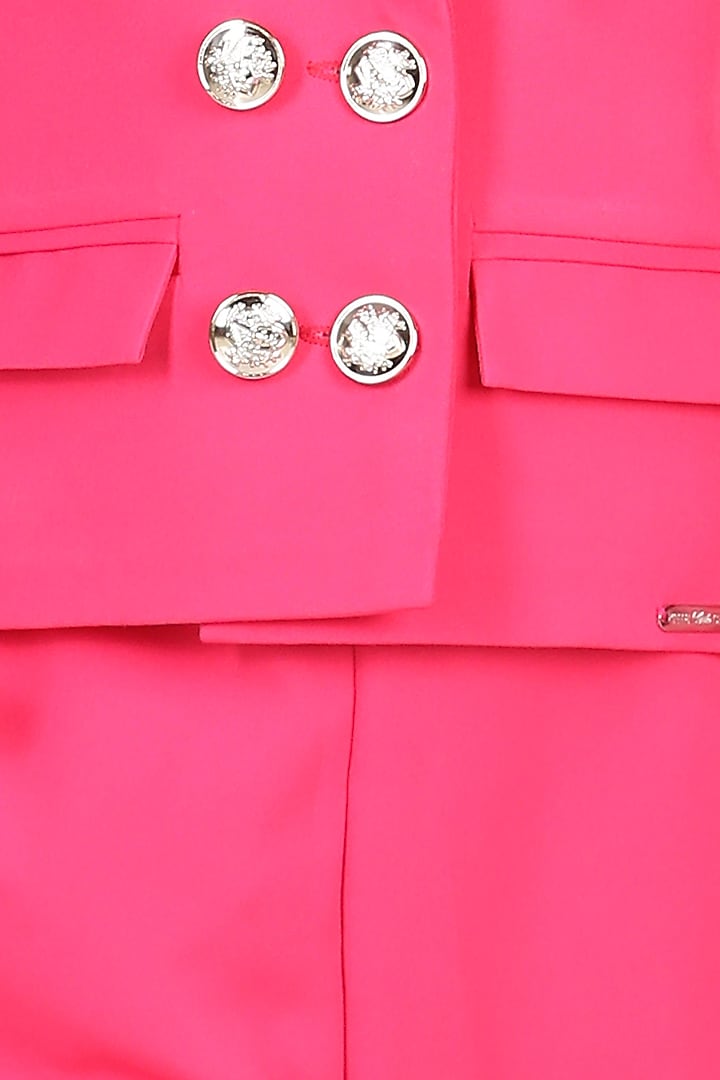 Hot Pink Imported Lycra Pant Set For Girls by The Little celebs at Pernia's Pop Up Shop