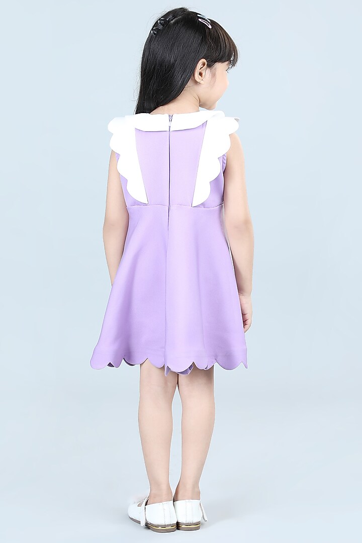 Lilac Imported Crepe Dress For Girls by The Little celebs at Pernia's Pop Up Shop