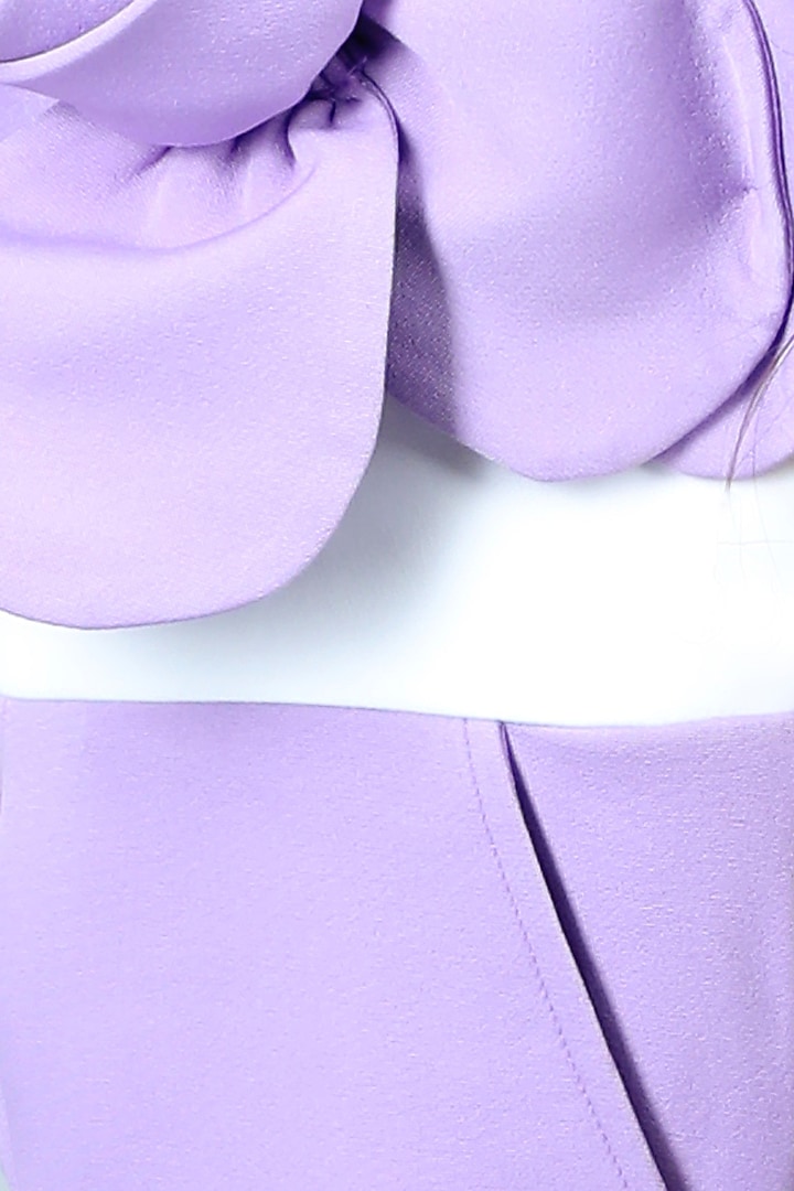 Lilac Imported Crepe Jumpsuit For Girls by The Little celebs at Pernia's Pop Up Shop