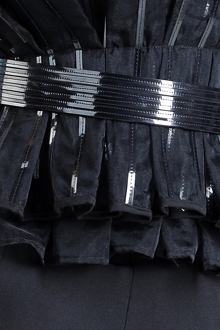 Black Imported Crepe Co-Ord Set For Girls by The Little celebs at Pernia's Pop Up Shop