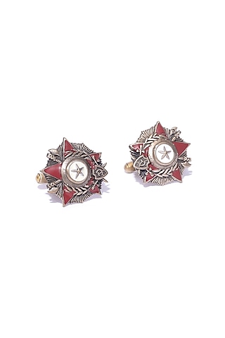 Antique Gold Finish Hannibal Cufflinks by Cosa Nostraa