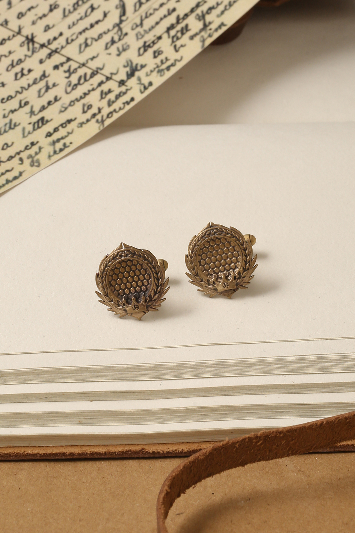 Antique Gold Finish Cufflinks by Cosa Nostraa-POPULAR PRODUCTS AT STORE
