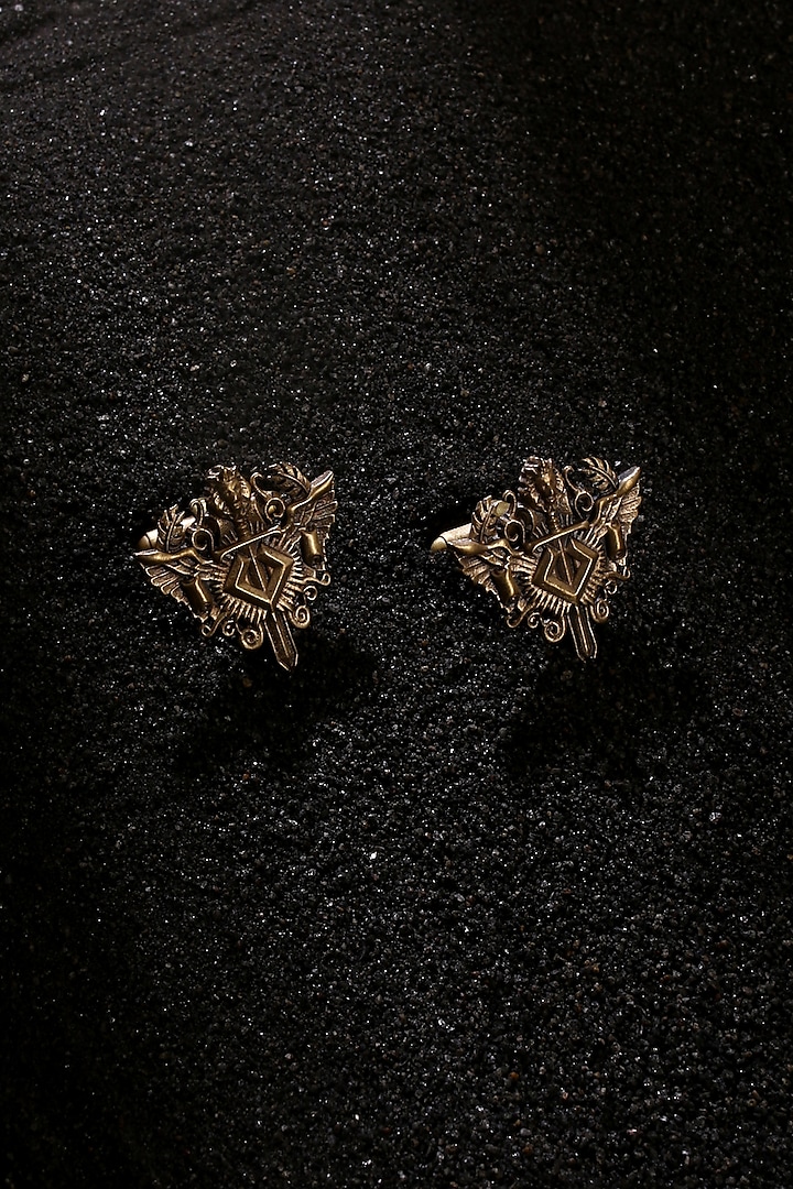 Antique Gold Finish Cufflinks by Cosa Nostraa