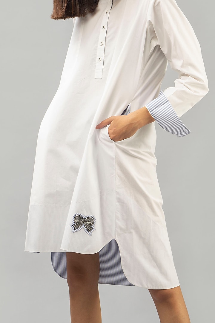 White Tunic With Pop Art Detailing by Chillosophy at Pernia's Pop Up Shop