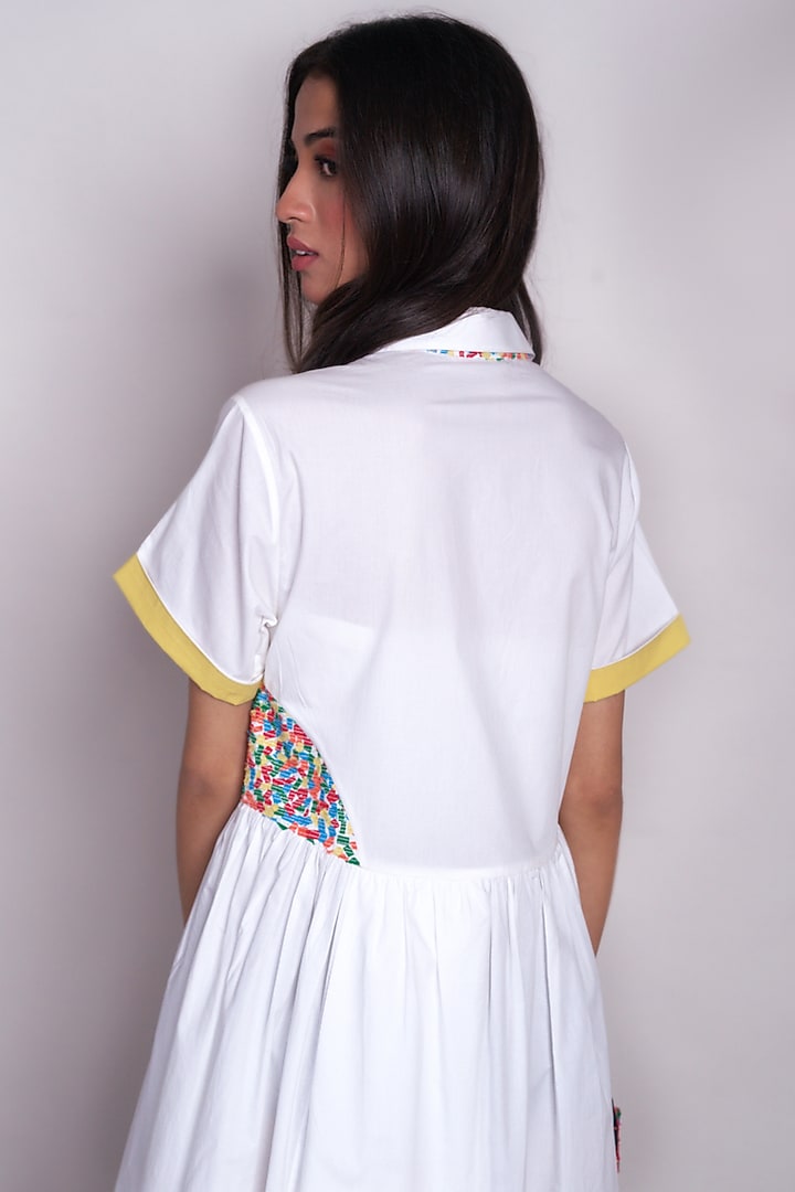 White Poplin Midi Summer Dress by Chillosophy at Pernia's Pop Up Shop