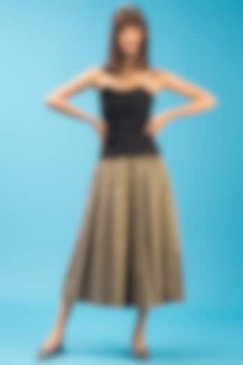 Cobalt Blue Pleated Bustier by Chillosophy at Pernia's Pop Up Shop