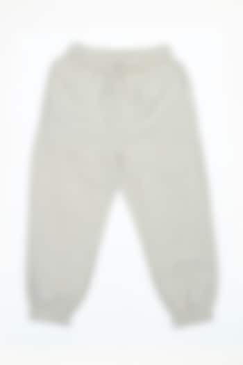 Natural Linen Joggers For Boys by Chi Linen