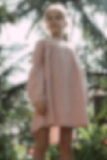 Pink Linen Dress For Girls by Chi Linen at Pernia's Pop Up Shop