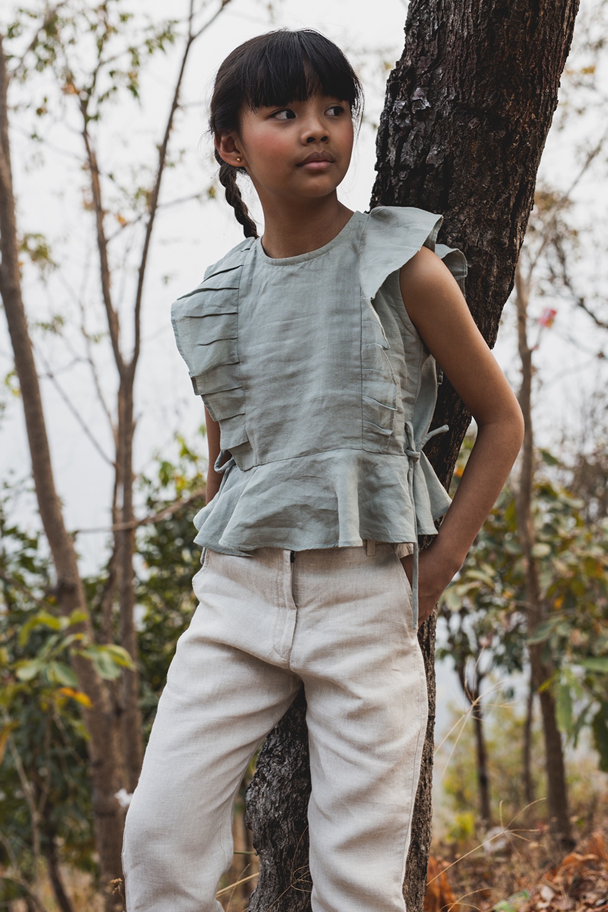 girls peplum top