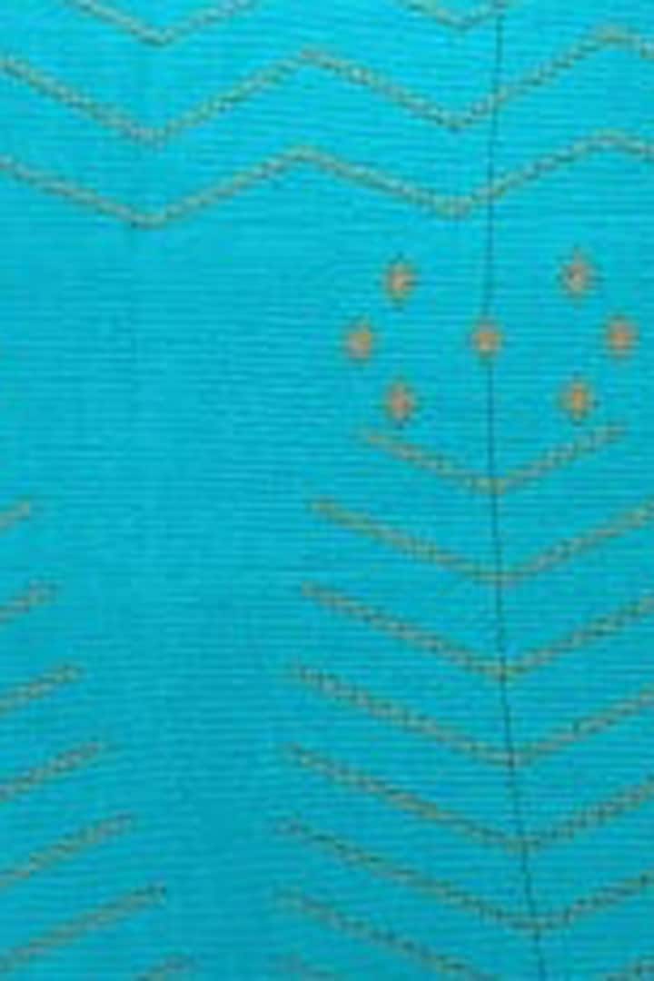 Orange & Blue Cotton Handwoven Cushion Covers (Set of 2) by Chizolu at Pernia's Pop Up Shop