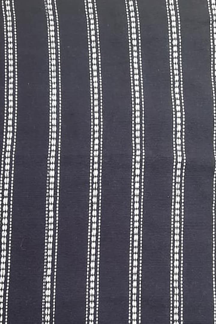 Black Cotton Handwoven Pillows (Set of 2) by Chizolu at Pernia's Pop Up Shop