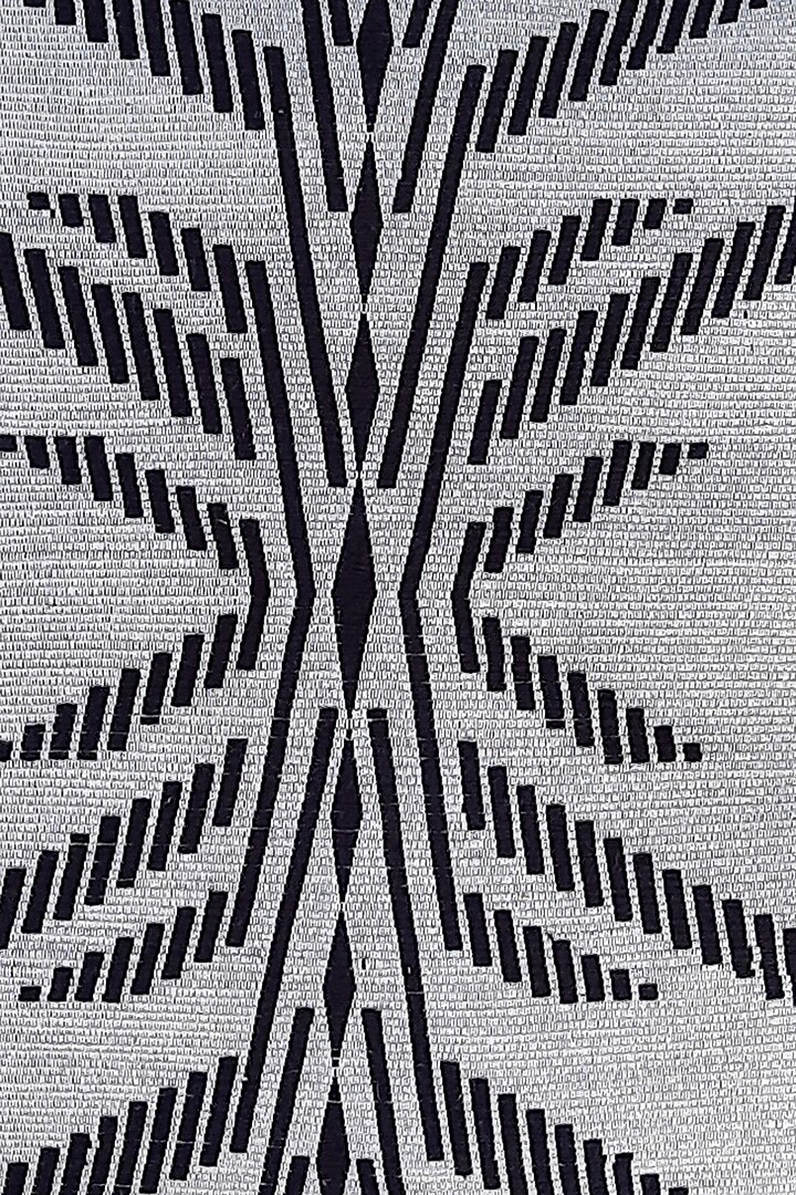 White & Black Cotton Handwoven Dragonfly Cushion Covers (Set of 2) by Chizolu at Pernia's Pop Up Shop