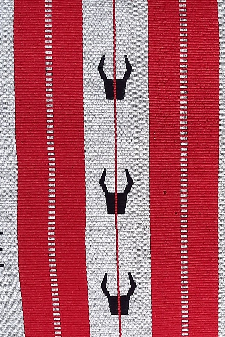Black & White Cotton Handwoven Arrow Cushion Covers (Set of 2) by Chizolu at Pernia's Pop Up Shop